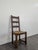 Rustic Oak Chairs with Straw Seats, Set of 4 For Sale - Image 3 of 7