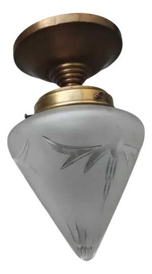 Brass Ceiling Lamp, 1890s