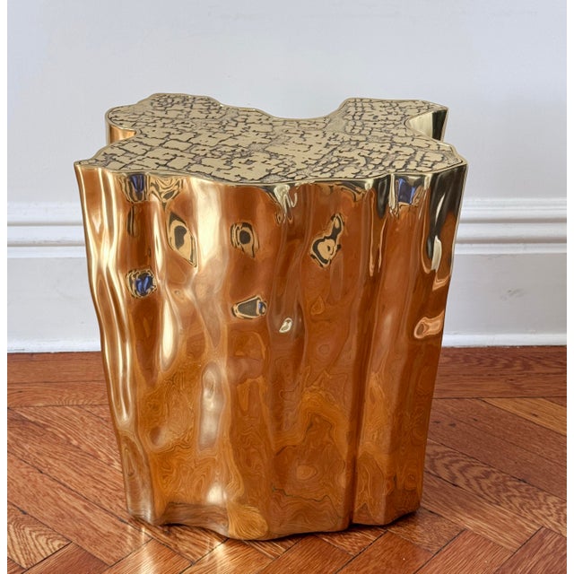 Boca Do Lobo Eden Side Table in Polished Cast Brass For Sale - Image 9 of 12