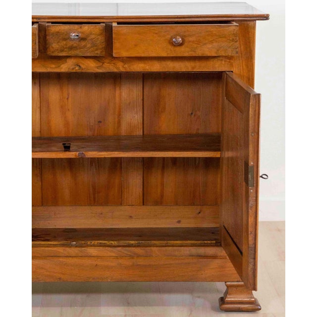 French Antique Louis Philippe Sideboard Dresser Cabinet Cupboard Buffet In Walnut For Sale - Image 3 of 11