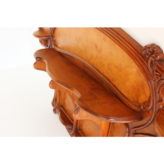 Antique French Art Nouveau Carved Wall Shelf by Louis Majorelle, 1900 For Sale - Image 10 of 17