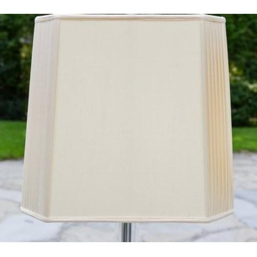 Mid 20th Century Lucite and Glass Table Floor Lamp For Sale - Image 4 of 6