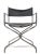 Chic Black and Chrome Directors Chair C 1970's For Sale In New York - Image 6 of 9