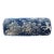 Scalamandre 21" x 7" Ridge Edge Bolster Pillow in Blue Shadow For Sale