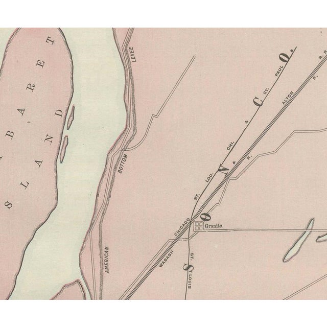 Antique Map of St. Louis with Forest Park from Rand McNally, 1899 For Sale - Image 4 of 12