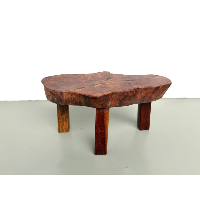 Brutalist Tripod Coffee Table in Teak, 1970s For Sale - Image 18 of 18