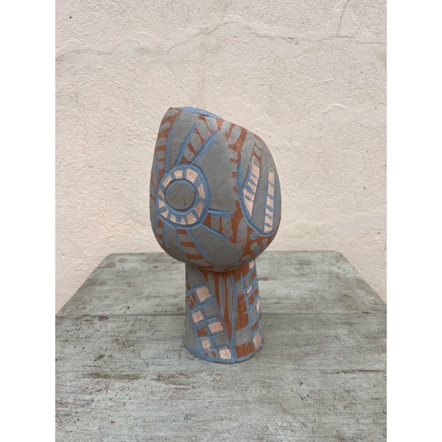 Ueda Satoko Abstract Clay Sculpture, Brazil 1991 For Sale - Image 4 of 11