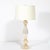 Modern Pair of Modernist Reeded Translucent Glass Table Lamps With 24-Karat Gold Flecks For Sale - Image 3 of 13
