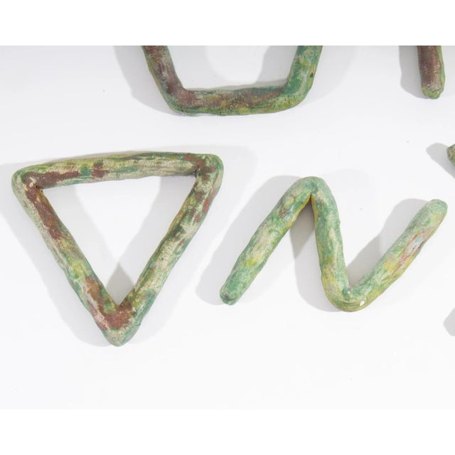 Ana England 1991 “Essential Equation” Abstract Ceramic Wall Sculptures For Sale - Image 9 of 10