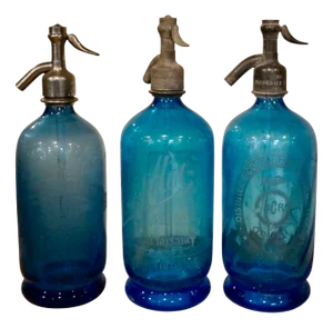 Vintage French Soda Syphons, 1930s, Set of 3