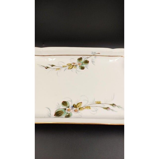 Late 19th Century Late 19th Century CFH Charles Field Haviland Limoges Tray Floral Gold Gilt Victorian Hand Painted For Sale - Image 5 of 12