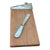 1990s Petite Wood and Pewter Cheese Board With Mouse & Cheese Knife- 2 Pieces For Sale