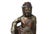 Paint Vintage Chinese Golden Red Brown Lacquer Wood Bodhisattva Statue For Sale - Image 7 of 9