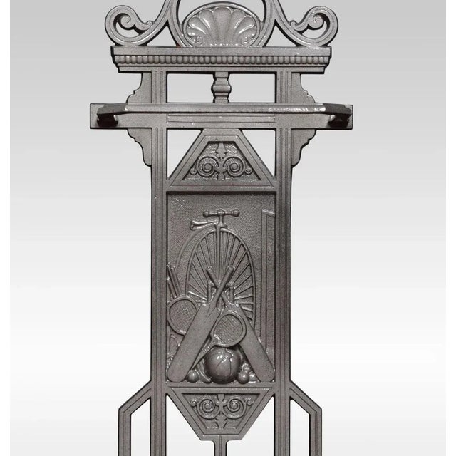 Metal 19th Century Cast Iron Umbrella Stand For Sale - Image 7 of 9