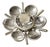 Silver and Rock Crystal Brooch from Victor Jansson, 1960s For Sale