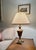 Brass Pair of Vintage Hollywood Regency Faceted Solid Brass Table Lamps For Sale - Image 8 of 8