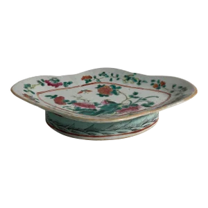 1900 - 1909 Late Qing Dynasty Footed Oval Footed Pedestal Dish