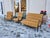 Wood Mitzi Living Room Set with Two-Seater Sofa and Armchairs by Ezio Longhi for Elam, 1958 For Sale - Image 7 of 7