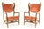 Brown Triennale Armchairs by Gio Ponti for Isa Bergamo, Italy, 1951, Set of 2 For Sale - Image 8 of 9