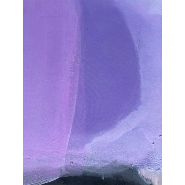 Paper Lovefool (Wallflower Series) Lavender Color Field Abstract Painting For Sale - Image 7 of 11