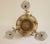 Four-Light Brass and Braided Brass Basket Pendant Light, in Very Good conditions. Designed before 1890 Up to 250V...