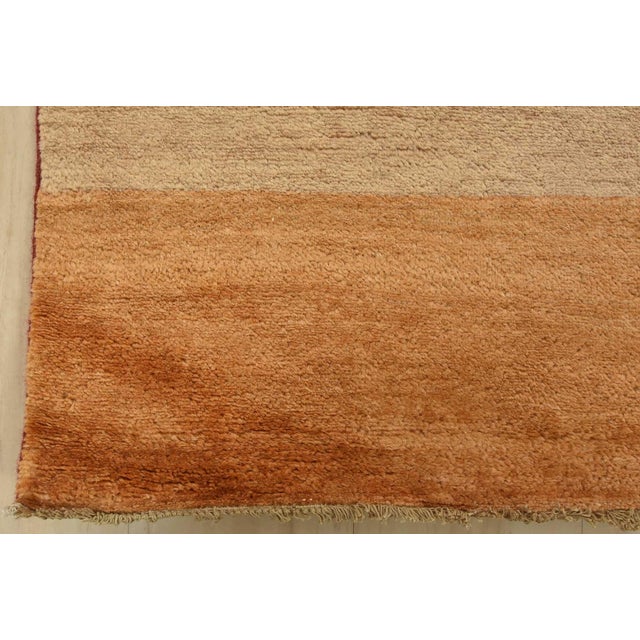 Gabbeh Rug 8'2'' X 9'4'' Multicolor Wool Contemporary Hand-Knotted Carpet For Sale - Image 10 of 12