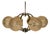 Sputnik Six-Light Chandelier in Glass from Kaiser-Leuchten, 1960s For Sale