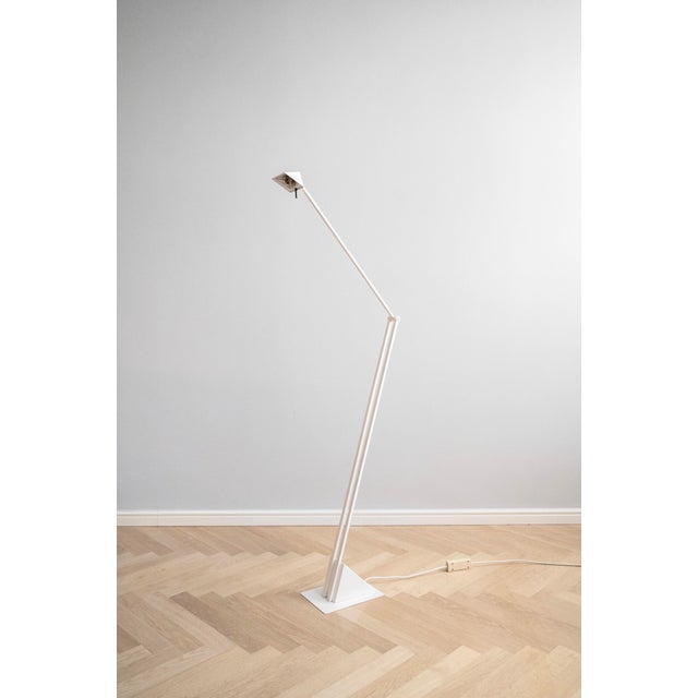 White Postmodern Floor Lamp, 1980s For Sale - Image 8 of 10