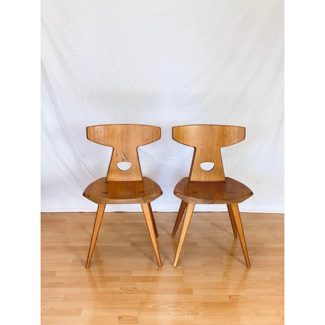 Sturdy, brutalist chair design by Danish designer Jacob Kielland-Brandt. The chairs’ design evoke memories of a classic...