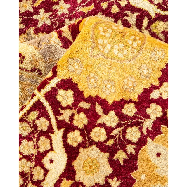 Textile Mogul, One-of-a-Kind Hand-Knotted Area Rug in Red, 6' 2" x 9' 3" For Sale - Image 7 of 8