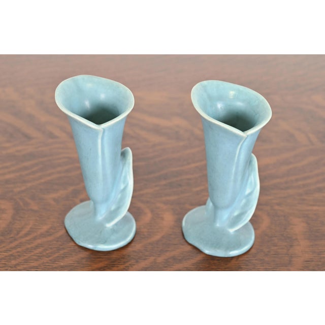 Rookwood Pottery Arts & Crafts Glazed Ceramic Vases, 1949 For Sale In South Bend - Image 6 of 12