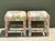 Vintage Printed Paper Napkin Low Stools - A Pair For Sale - Image 12 of 12