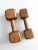 Vintage Wooden Hand Weights For Sale - Image 4 of 10