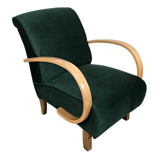 Art Deco Lounge Chair by Jindrich Halabala, 1940s For Sale