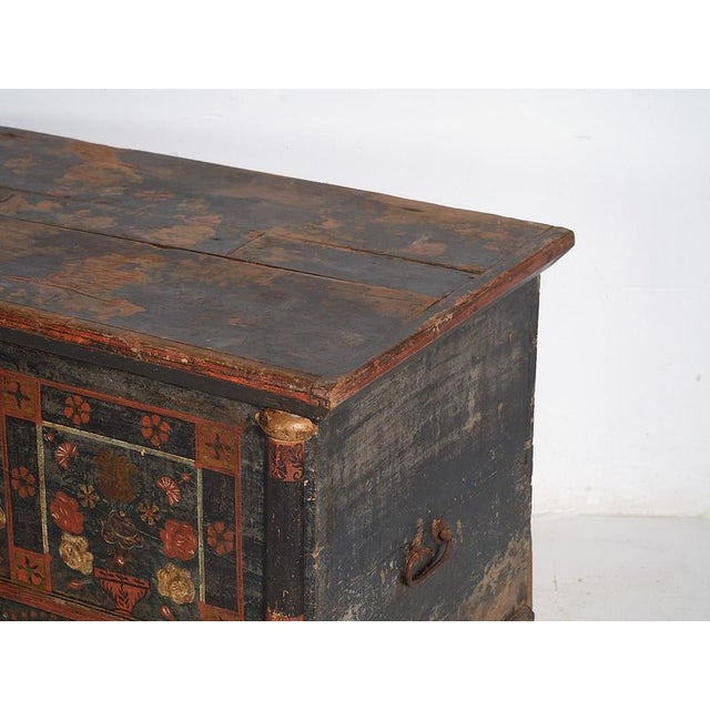 Antique Painted Chest, 1870s For Sale - Image 17 of 18