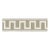 Sample - Schumacher X Miles Redd Greek Key Embroidered Tape in Taupe For Sale