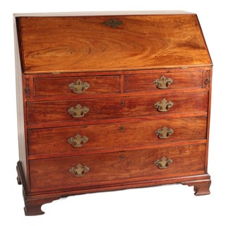George III Mahogany Slant Top Desk For Sale