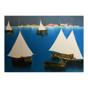 Lido Bettarini Vele C. 1990 Painting