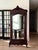 19th Century French Louis XV Hand Carved Walnut Armoire Vitrine With Single Glass Door For Sale - Image 12 of 12
