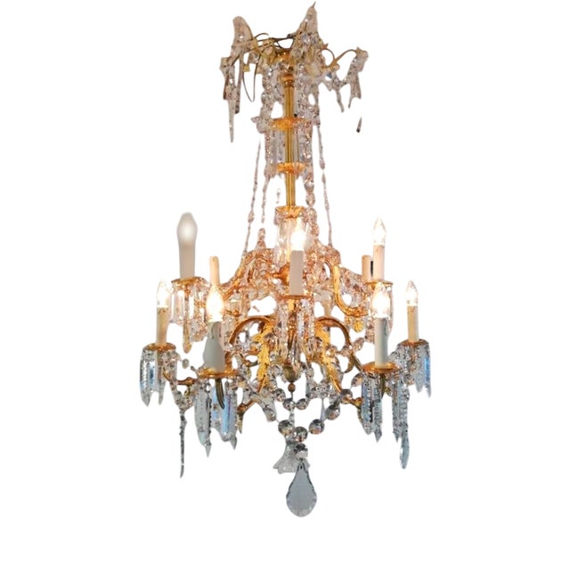 Antique French Chandelier, 1870 For Sale