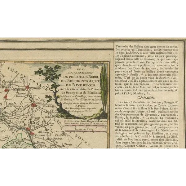 Map of France, 1768 For Sale - Image 4 of 6