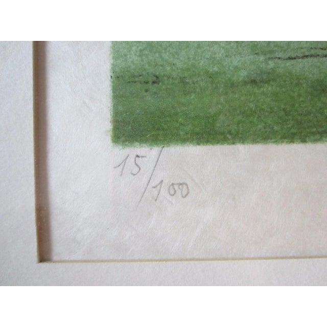 1970s Jacques Deperthes Impressionist Pencil Signed Gouache For Sale - Image 12 of 16