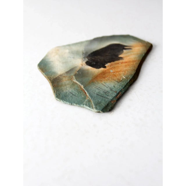 Farmhouse Vintage Bison Painting on Slate Rock For Sale - Image 3 of 7