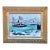 Mid-Century San Diego Waterfront Oil Painting of Coronado Ferryboat, Signed & Framed Vintage Art For Sale