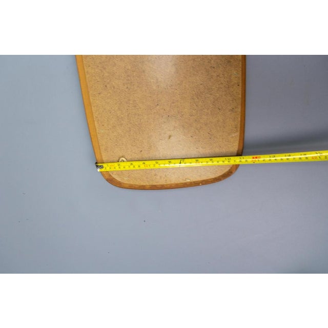 Mid-Century Danish Modern Rectangular Wood Framing Wall Mirror, 1960s For Sale - Image 16 of 18