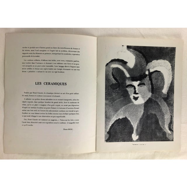 Red French Tapestry or Wall Decoration by Henri Gineste "Le Fou Du Roy" Kings Joker & Exhibit Catalog For Sale - Image 8 of 10