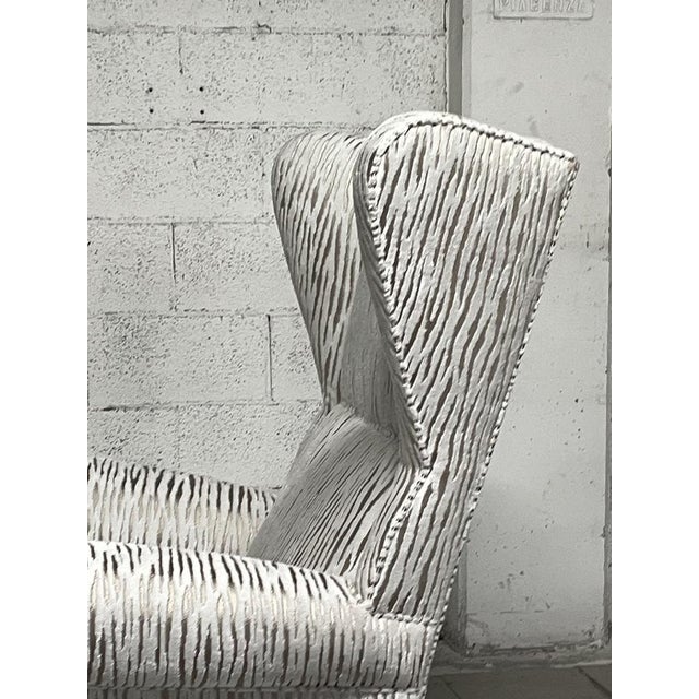 Vintage White Armchair, 1940s For Sale - Image 14 of 18