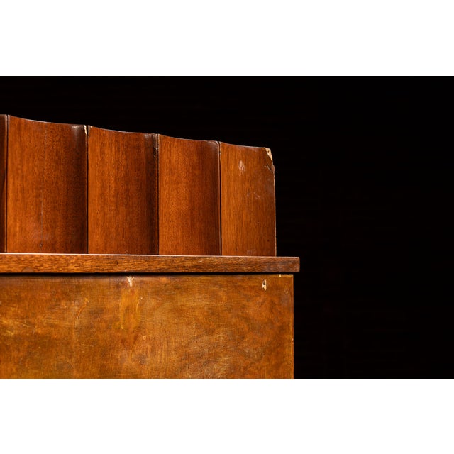 Art Deco Vintage Art Deco Birdseye Maple Rolling Room Divider For Sale - Image 3 of 14