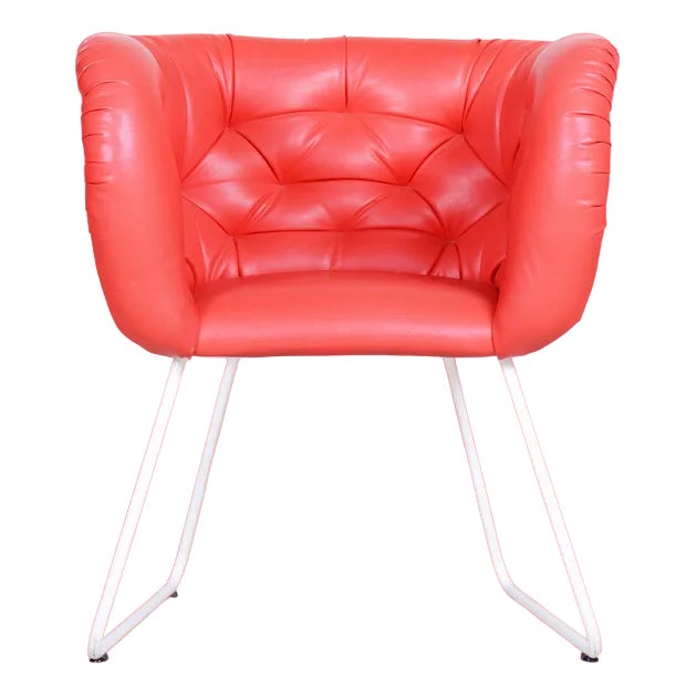 Mid-Century Armchair in Laminate, Steel & High Quality Leather, Czech, 1960s For Sale