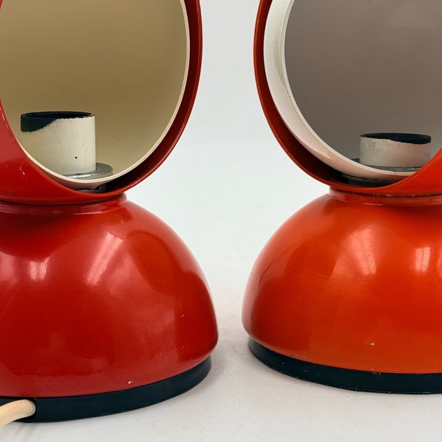 Eclisse Table and Wall Lamps by Vico Magistretti for Artemide, 1970s, Set of 2 For Sale - Image 15 of 17